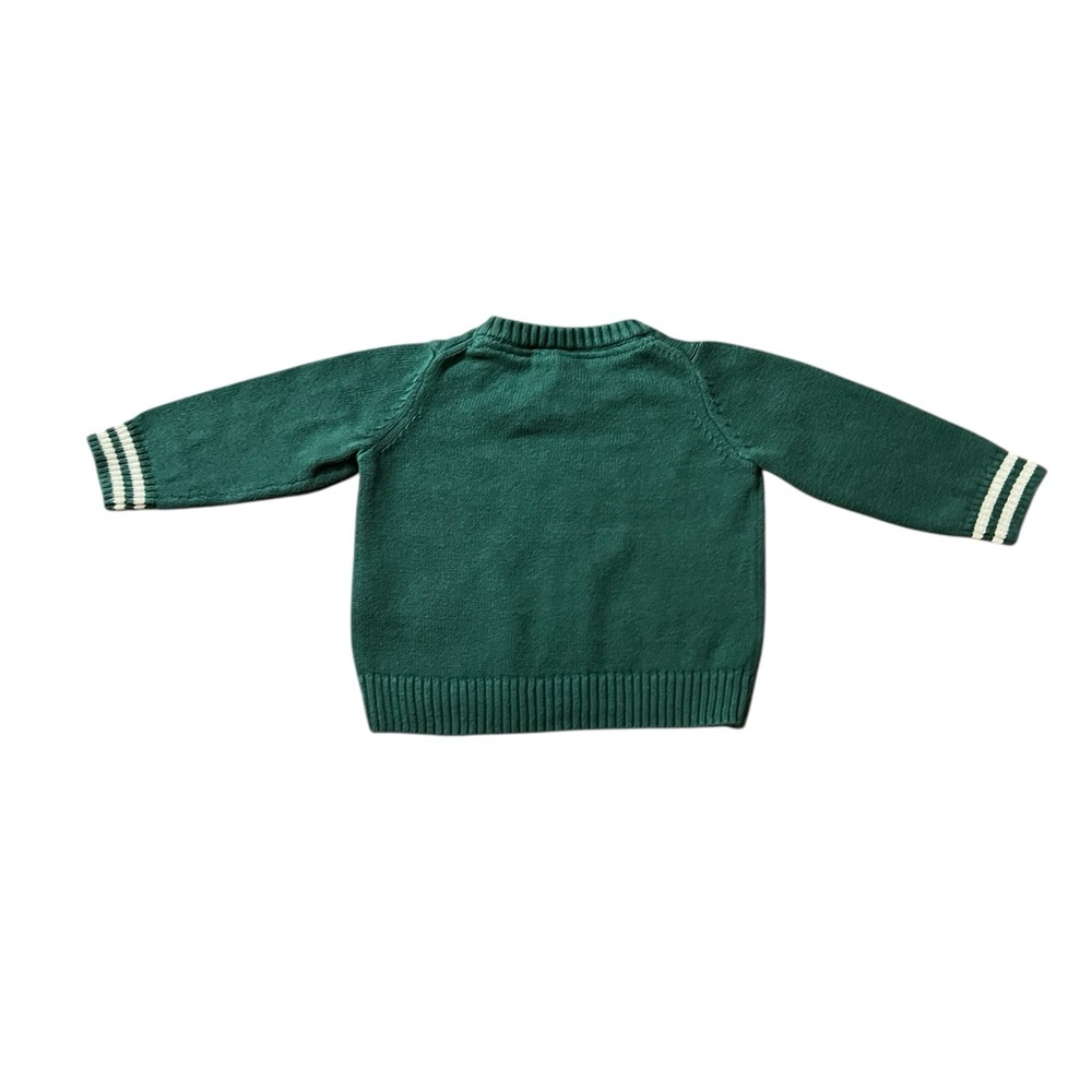 Janie and Jack Green Sweater with Corgi Motif Size 3-6 Months - Picture 2 of 6